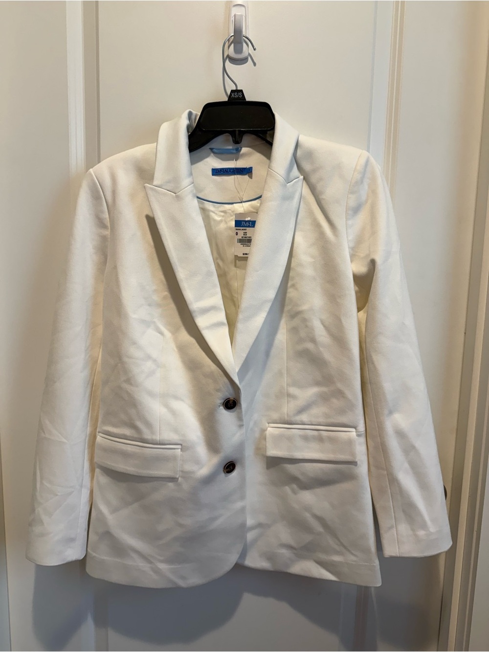 NWT J McLaughlin Size 0 Women's Tailored Blazer in Ivory